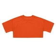 thumbnail image 1 of HXWCHs Girl's breathable quick - dry t - shirt Girls Summer Crop tops Short Sleeve Basic Tee Shirt Slim Fit Neck Casual top for Teen Youth Orange 10-11 years, 1 of 4