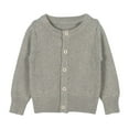 thumbnail image 1 of HXWCHs Girls' Bow Detail Sweater Knit Cute Fall Winter Outfit 3-4 Years Grey, 1 of 3