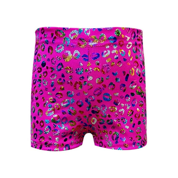 HXWCHs Girls Fashion Sequin Stretch Shorts for Daily Wear Performance Party and Casual Occasions Comfortable toddler Kids Teens Apparel 4-5 Years Hot Pink
