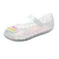 thumbnail image 1 of HXWCHs Girls Jelly Mary Jane Sandals Dance Party Shoes For Toddler Kids White 6-7 Years, 1 of 5
