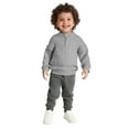 thumbnail image 1 of HXWCHs Girls Knit Sweater Lined Zip Up Pullover Soft High Neck Winter Warm top for Kids 10-11Years Gray, 1 of 8