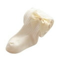 thumbnail image 1 of HXWCHs Girls Knitted Bow Leggings Stretchy Full Length Pantyhose Toddler Kids Baby Pants For Spring Autumn Comfortable Stocking White 2-4 Years, 1 of 4