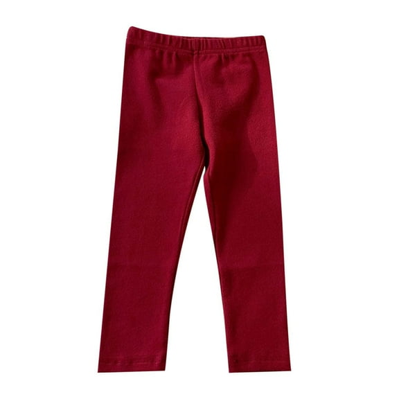 HXWCHs Girls Pants Soft Comfortable Stretchy Leggings for Toddlers and Cute Casual Wear Outfits Red 3-6 Months