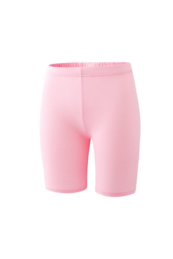 Girls Summer Shorts Elastic Waist Casual Comfortable Play Outfit Toddler Kids Athletic Breathable Soft Stretchable Lightweight Activewear Red 5-6 Years