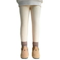 thumbnail image 1 of HXWCHs Girls Thermal Pants Casual Leggings Fashion Slim Fit Comfortable Soft Warm Winter Toddler Bottoms Beige 2-3 Years, 1 of 4