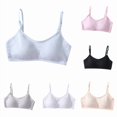 thumbnail image 1 of HXWCHs Girls Training Bra - Crop Cami Training Bras for Girls with Adjustable Straps Size: 7-18years Blue, 1 of 7