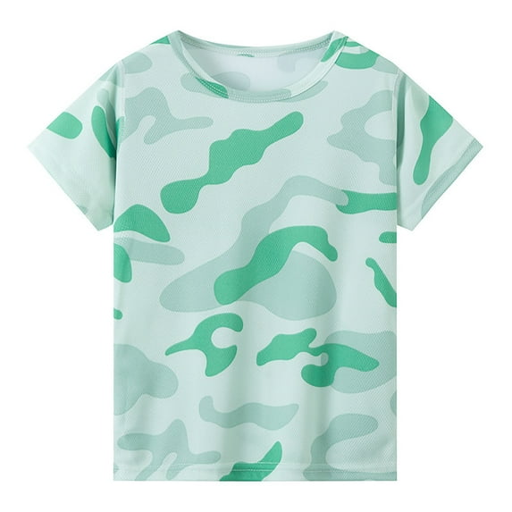 HXWCHs Girls sleeveless linen blend ruffled top Girls Striped Short Sleeve Tee Shirt Crewneck top toddler Kids Childrens Casual Tshirt Green 9-10 Years