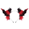 thumbnail image 1 of HXWCHs Halloween Accessories Furry Bat Ears Headband Cute Hair Accessory 2026 Cosplay Size: One Size, 1 of 2