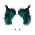 thumbnail image 1 of HXWCHs Halloween Anime Ears Cat Hairband Wolf Headband For Party Cosplay Costume Halloween Size: One Size Green, 1 of 2