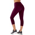 thumbnail image 1 of HXWCHs Junior's Bootcut Yoga Pants 4 Pockets High Waist Tummy Control Pants Purple M, 1 of 4