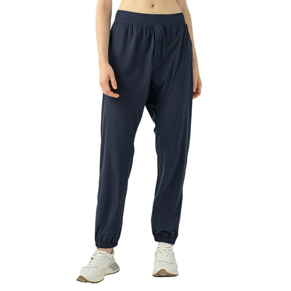 HXWCHs Junior's Drawstring Yoga Pants Petite Bootcut Active Lounge Pants Navy M