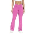 thumbnail image 1 of HXWCHs Junior's Drawstring Yoga Pants Petite Bootcut Active Lounge Pants Pink XL, 1 of 6