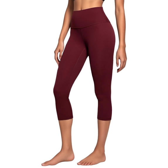 HXWCHs Junior's Foldover Bootcut Yoga Pants Comfy Lounge Active Pants Red L