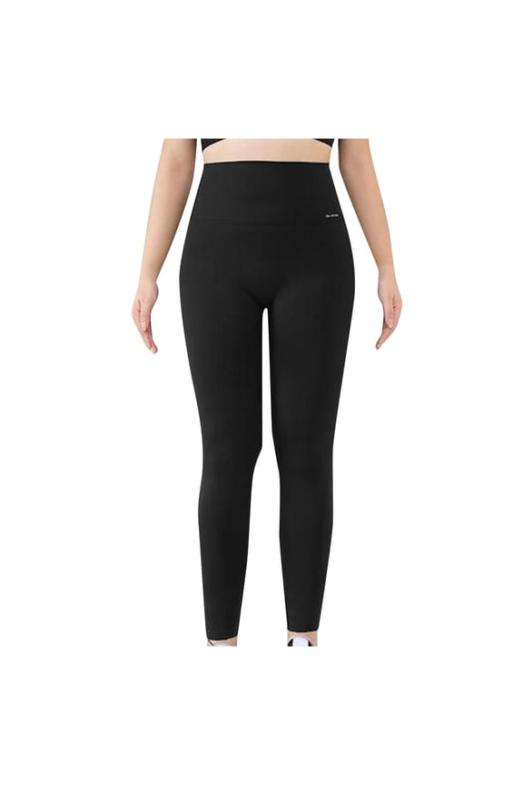 Junior's Stirrup Yoga Pants Soft Elastic Waist Gym Active Pants Black XXXXXL