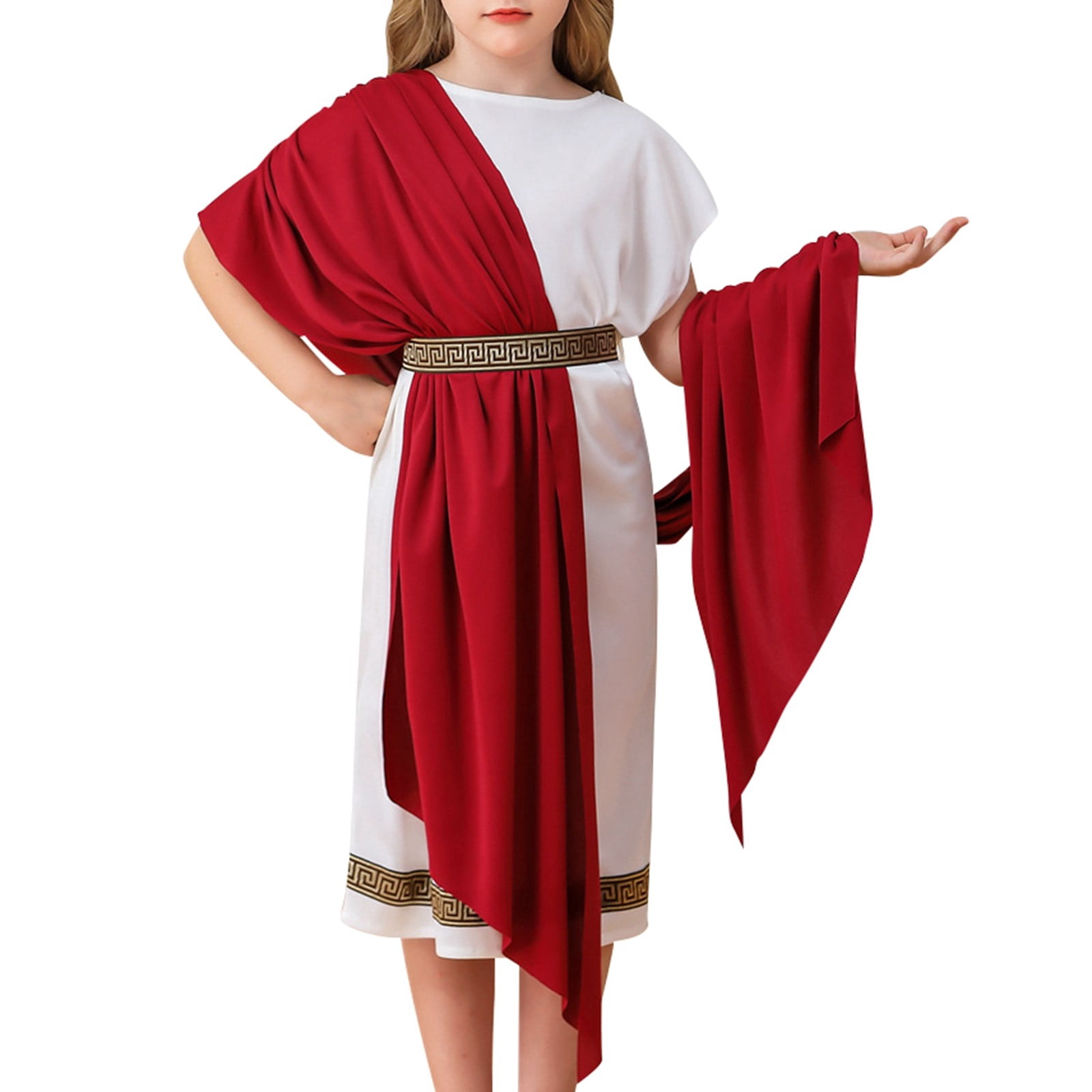 HXWCHs Kids Greek Roman Mythology toga Robe Carnival Performance ...