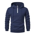 thumbnail image 1 of HXWCHs Men's Hoodie Bestseller Men's Casual Hooded Pullover Sweatshirt Loose Fit Comfortable Autumn Winter Wear with Pocket Navy XXL, 1 of 6