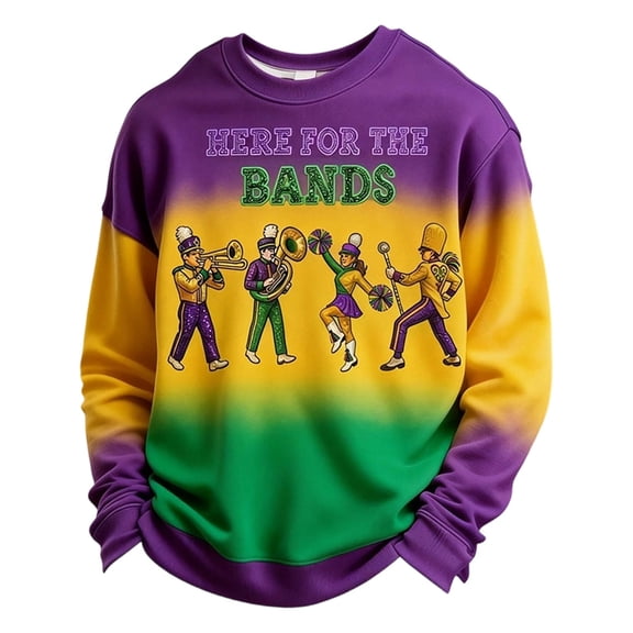 HXWCHs Men's Graphic Print Hoodless Crewneck Sweatshirt Long Sleeve Casual Pullover Soft Streetwear top XXXXL Multicolour