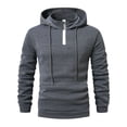 thumbnail image 1 of HXWCHs Men's Hoodie with Drawstring Essential Men's Casual Hooded Pullover Sweatshirt Loose Fit Comfortable Autumn Winter Wear with Pocket GY1 L, 1 of 2