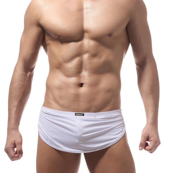 HXWCHs Men's Workday Underwear Men Fashion Underpants Knickers Briefs Comfortable Soft Stretch Fit Low Rise Breathable Underwear Pant White XXXL