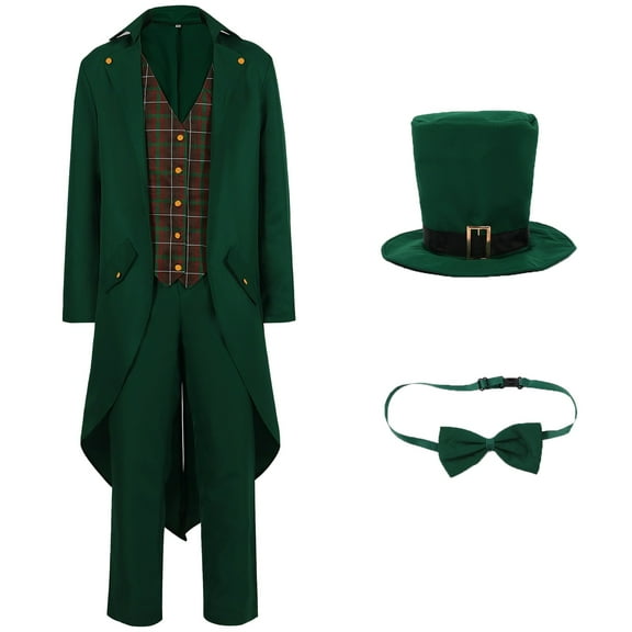 HXWCHs Mens Dress Steam Tuxedo for Stage Performance and Conductor Magician Ensemble Outfit for Party or Event M Army Green