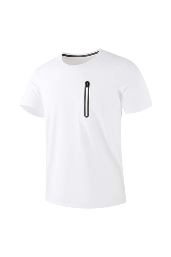 Mens Outdoor Performance T Shirt Summer Lightweight Stretch Athletic Top With Breathable And Seamless Design White M