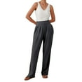 thumbnail image 1 of HXWCHs Petite Yoga Pants for Women High Waist Flare Trousers with Pockets Gray S, 1 of 4