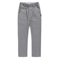 thumbnail image 1 of HXWCHs Soft Cotton Boys' Sweatpants - Lounge & Play Classic British Khaki School Pants for Boys Straight Leg Dress Chino Trousers Academic Style Comfortable Kids Wear Gray 8-9 Years, 1 of 7