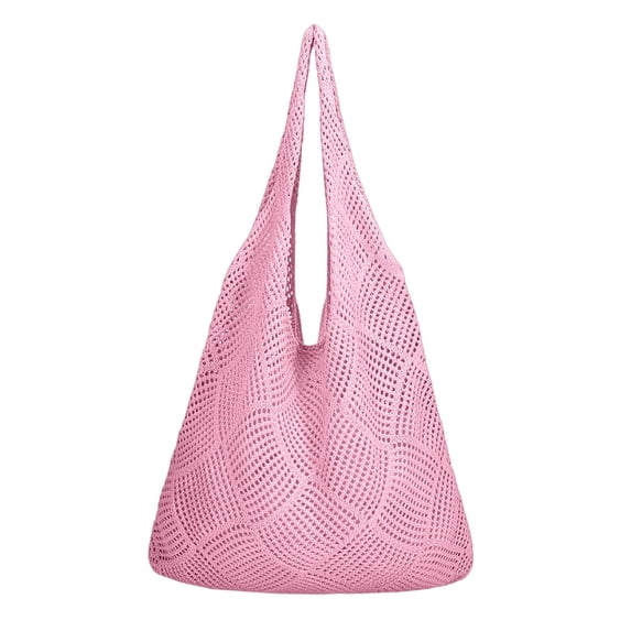 HXWCHs Stylish Women's Large Capacity Shoulder Bag for Daily Commute Beach tote and Crossbody Purse One Size Pink