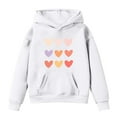 thumbnail image 1 of HXWCHs Sweatshirts for Toddler Boys Girls Heart Print Cute Preppy Sweatshirt Long Sleeve Pullover Hooded Tops Size: 7-8 Years White, 1 of 3