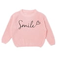 thumbnail image 1 of HXWCHs Toddler Girl Lavender Sweater Solid Color Breathable Knit Top 6-7 Years Light Pink, 1 of 3
