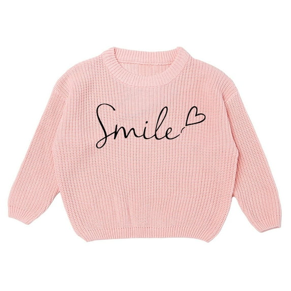 HXWCHs Toddler Girl Lavender Sweater Solid Color Breathable Knit Top 6-7 Years Light Pink