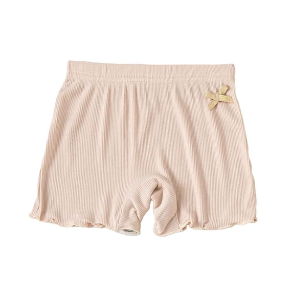 HXWCHs Toddler Girls Solid Sport Shorts Casual Ruffles Kids Playwear Comfortable Breathable Summer Outfit Beige 1-2 Years