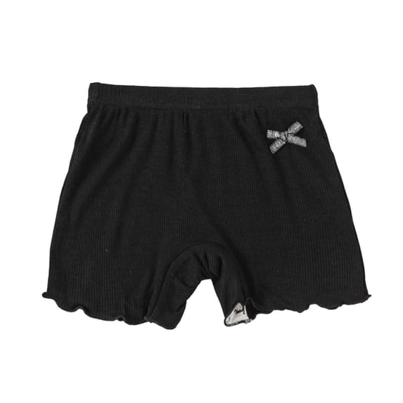HXWCHs Toddler Girls Solid Sport Shorts Casual Ruffles Kids Playwear Comfortable Breathable Summer Outfit Black 1-2 Years