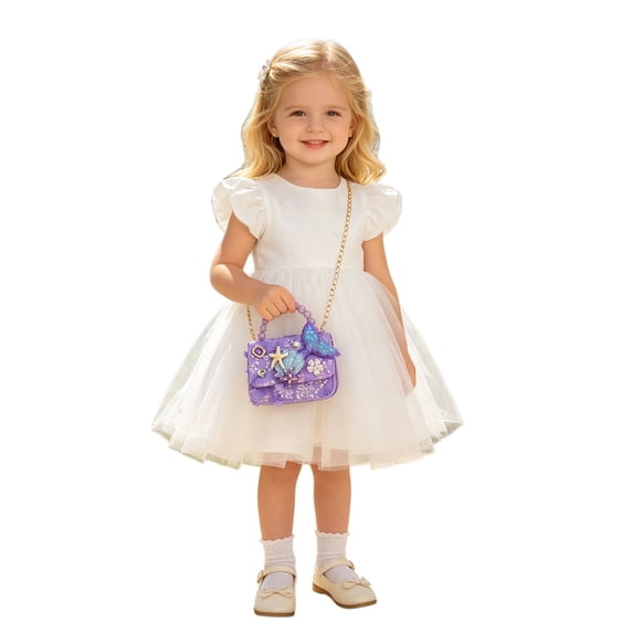 HXWCHs Toddler Purse Gifts for Girls, Toys for Girl Birthday Gifts Set Purple