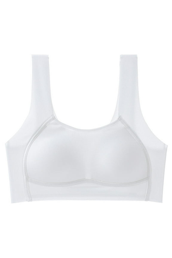 Tween Cotton Training Bra (8-12 Years) - 100% Organic Soft Cup Bralette for Daily Wear 13-14 Years White
