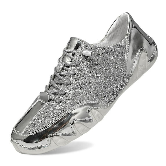 HXWCHs Vogany Men's Ergonomic Orthopedic Barefoot Sneakers Breathable Footwear for Silver 35