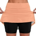 thumbnail image 1 of HXWCHs Women's Casual Athletic Tennis Skort with Pocket Active Yoga Sport Skirt Shorts Orange XXXXXL, 1 of 6