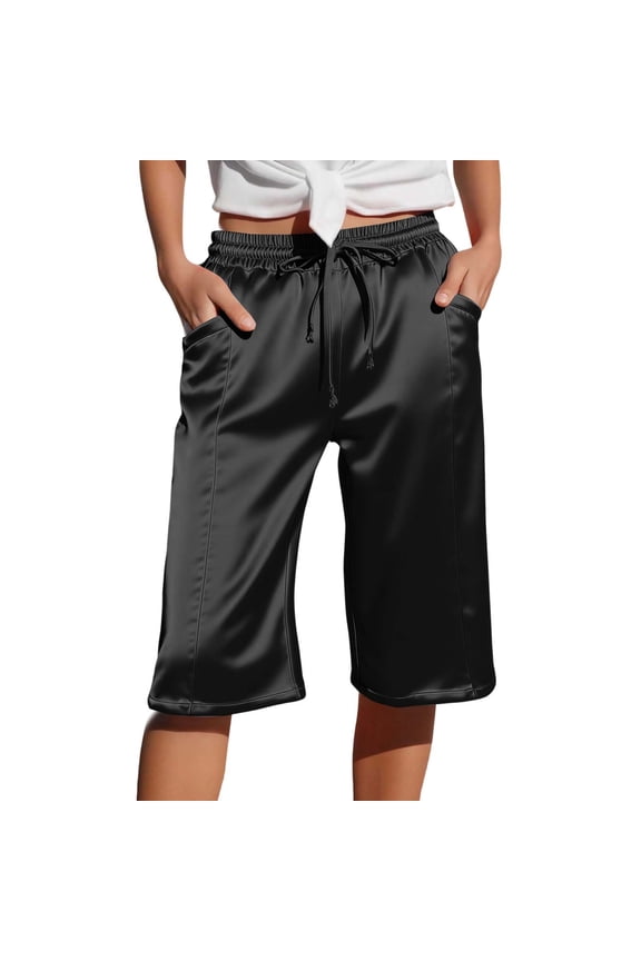 Women's Effortless Slim Fit Casual Pants Mid Rise Lightweight Comfortable Solid Color Trousers for Everyday Wear S Dark Gray