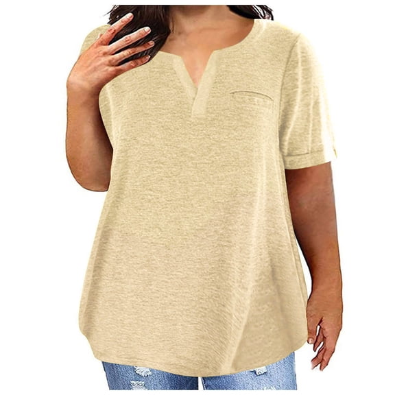 HXWCHs Women's Fashion Casual Soft Short Sleeve Basic Crew Neck T-Shirt Comfortable Everyday top XXL Yellow