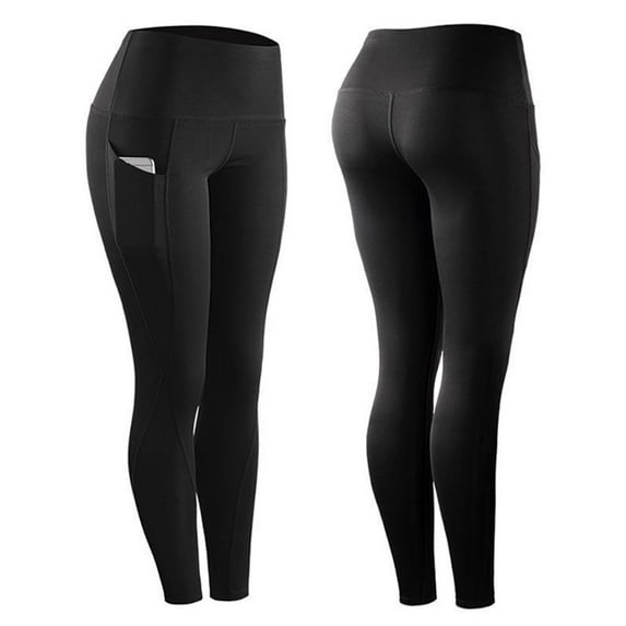 HXWCHs Women's Flared Yoga Pants Wide Straight Leg Sports Trousers with Pockets Black XXL