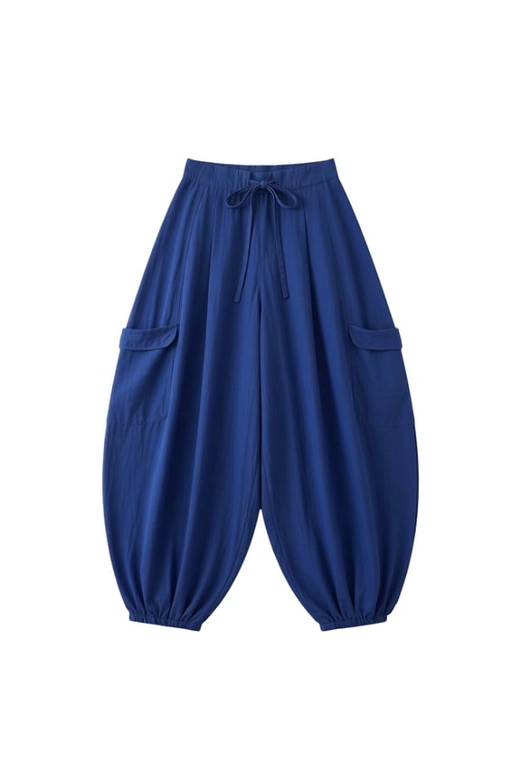 Women's High Waist Wide Leg Casual Pants for Everyday Effortless Style and Comfortable Relaxed Fit S Navy