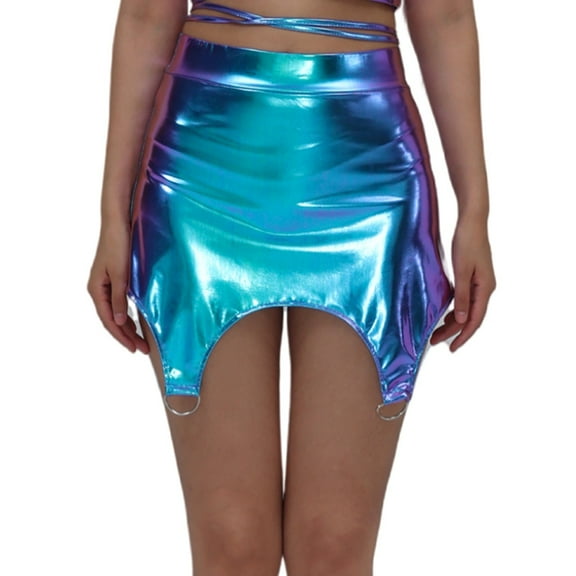 HXWCHs Women's Retro Court Gown Solid Color Fitted Waist Gothic Victorian Party Dress Blue S