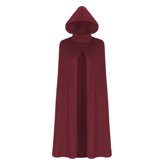 HXWCHs Women's Retro Gothic Gown Solid Color Slim Waist Victorian Court Party Dress Red M