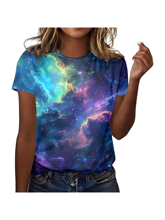 Women's Solid Modal Blend T-shirt Casual Short Sleeve Graphic Print T-Shirt Crewneck Everyday Comfort Stylish Wear Soft Basic Tee M White