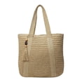 thumbnail image 1 of HXWCHs Women's Woven Straw Beach tote Bag Boho Summer Shoulder Handbag with Tassel for Travel 45x36x40cm Beige, 1 of 7