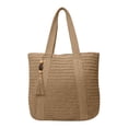 thumbnail image 1 of HXWCHs Women's Woven Straw Beach tote Bag Boho Summer Shoulder Handbag with Tassel for Travel 45x36x40cm Brown, 1 of 7