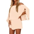 thumbnail image 1 of HXWCHs Women's off The Shoulder Summer Skirt Suit Set Elegant formal and Casual Two Piece Outfit for Evening Party M Beige, 1 of 8