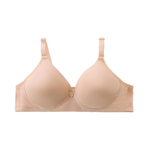 HXWCHs Womens Bra Steel Rimless Comfort Gather Thin Large Bra for Daily Wear Size: 40 Grey