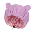 thumbnail image 1 of HXWCHs toddler Sun Hat​ Kids Winter Soft Coral Bear Hat for Babies Sleeping Warm Cap with Dry Hair Feature for Boys and Girls Purple One Size, 1 of 2