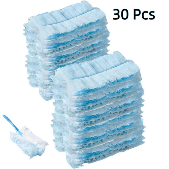 HXX Disposable Duster Heads Refills, 30 Pcs Electrostatic Replacement Heads for Multi-Surface Cleaning